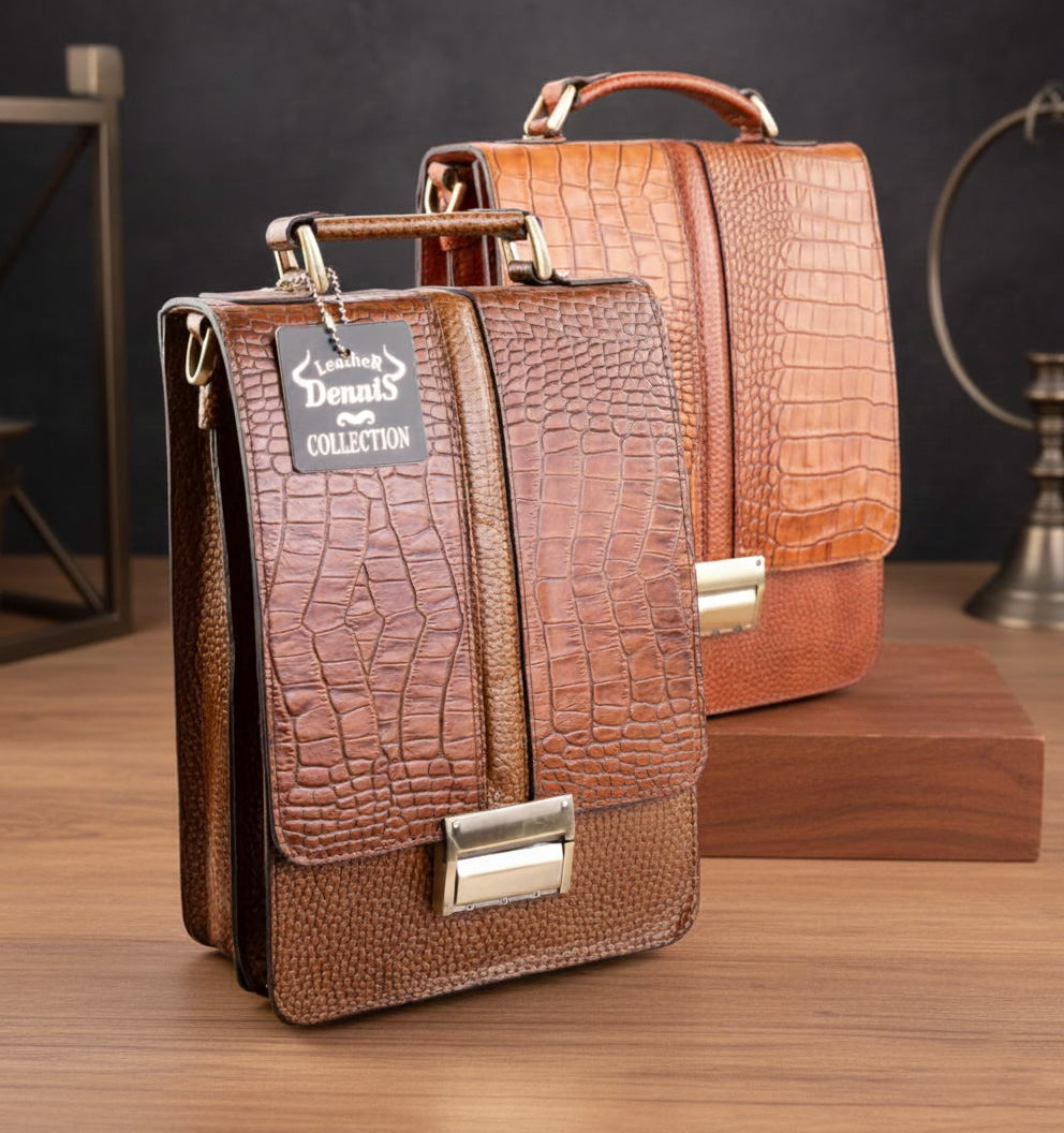 کیف دستی چرم طبیعی دنیس مدل S192