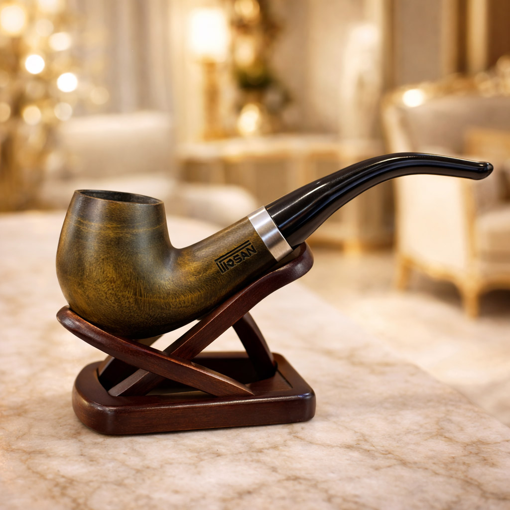 پیپ چوبی پیپ سان Pipsan | فیلتر 9 میلی‌متری زیتونی